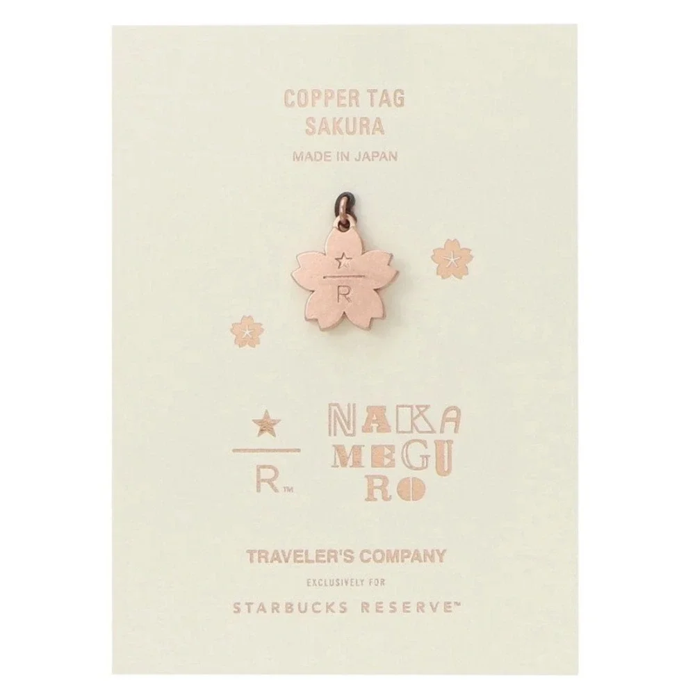 TRAVELER'S notebook Starbucks Reserve Tokyo Copper Tag SAKURA Charm LimitedJAPAN